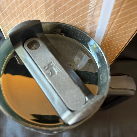 New Stanley 40oz Laser LEngravedV Iridescent Checkered Oil Slick Tumbler - Picture 7 of 8